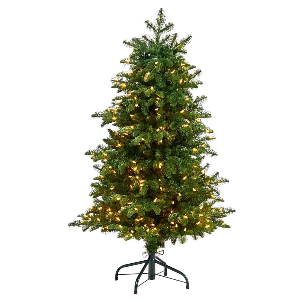 4 Ft. South Carolina Fir Artificial Christmas Tree With 250 Clear Lights And 752 Bendable Branches 3 4 Ft. South Carolina Fir Artificial Christmas Tree With 250 Clear Lights And 752 Bendable Branches