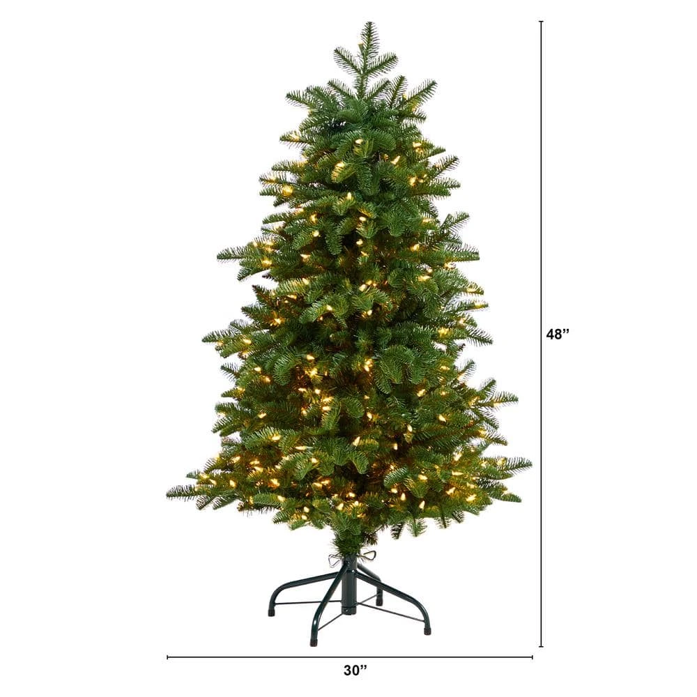 4 Ft. South Carolina Fir Artificial Christmas Tree With 250 Clear Lights And 752 Bendable Branches 4 4 Ft. South Carolina Fir Artificial Christmas Tree With 250 Clear Lights And 752 Bendable Branches - Image 2