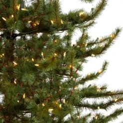 9 Ft. Vancouver Mountain Pine Artificial Christmas Tree With 750 Clear Lights And 2583 Bendable Branches -Christmas Gift Shop nearly natural pre lit christmas trees t3352 1f 1000