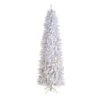 8 Ft. White Pre-Lit LED Slim Artificial Christmas Tree With 400 Warm White Lights -Christmas Gift Shop nearly natural pre lit christmas trees t3362 64 1000