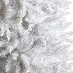 9 Ft. White Pre-Lit LED Slim Artificial Christmas Tree With 600 Warm White Lights -Christmas Gift Shop nearly natural pre lit christmas trees t3363 44 1000