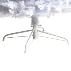 9 Ft. White Pre-Lit LED Slim Artificial Christmas Tree With 600 Warm White Lights -Christmas Gift Shop nearly natural pre lit christmas trees t3363 fa 1000