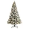 9 Ft. Flocked Vermont Mixed Pine Artificial Christmas Tree With 650 LED Lights And 1960 Bendable Branches 1 9 Ft. Flocked Vermont Mixed Pine Artificial Christmas Tree With 650 LED Lights And 1960 Bendable Branches -Christmas Gift Shop nearly natural pre lit christmas trees t3386 64 1000