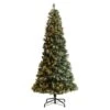 9 Ft. Frosted Tip Pine Artificial Christmas Tree With Clear Lights, Pine Cones And Bendable Branches 1 9 Ft. Frosted Tip Pine Artificial Christmas Tree With Clear Lights, Pine Cones And Bendable Branches -Christmas Gift Shop nearly natural pre lit christmas trees t3502 64 1000
