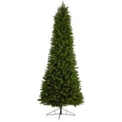 9.5 Ft. Slim Colorado Mountain Spruce Artificial Christmas Tree W/Warm White Micro LED Lights & 2528 Bendable Branches -Christmas Gift Shop nearly natural pre lit christmas trees t3514 4f 1000