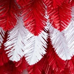 5 Ft. Pre-Lit Artificial Peppermint Christmas Tree With 150 Microdot LED Lights -Christmas Gift Shop nearly natural pre lit christmas trees t4700 44 1000