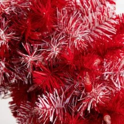 30 In. Pre-Lit Candy Cane Artificial Christmas Tree With 100 Micro LED Lights -Christmas Gift Shop nearly natural pre lit christmas trees t4702 44 1000