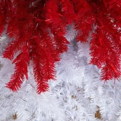 7 Ft. Pre-Lit Holiday Red Santa's Hat Artificial Christmas Tree With 500 LED Lights And 1272 Bendable Branches 15 7 Ft. Pre-Lit Holiday Red Santa's Hat Artificial Christmas Tree With 500 LED Lights And 1272 Bendable Branches -Christmas Gift Shop nearly natural pre lit christmas trees t4703 44 1000