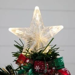 24 In. Pre-Lit Fiber Optic Cosmopolitan Star Topped Artificial Christmas Tree With Decorative Planter 18 24 In. Pre-Lit Fiber Optic Cosmopolitan Star Topped Artificial Christmas Tree With Decorative Planter -Christmas Gift Shop nearly natural pre lit christmas trees t4749 44 1000