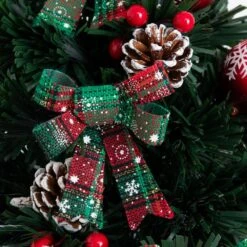 24 In. Pre-Lit Fiber Optic Cosmopolitan Star Topped Artificial Christmas Tree With Decorative Planter 16 24 In. Pre-Lit Fiber Optic Cosmopolitan Star Topped Artificial Christmas Tree With Decorative Planter -Christmas Gift Shop nearly natural pre lit christmas trees t4749 4f 1000