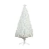 6 Ft. Pre-Lit Fiber Optic White Artificial Christmas Tree With Star Tree Topper -Christmas Gift Shop nearly natural pre lit christmas trees t4770 64 1000