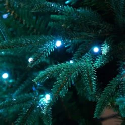 6 Ft. Pre-Lit Edmonton Fir Light Show Memory Shape Artificial Christmas Tree With Instant Connect Technology -Christmas Gift Shop nearly natural pre lit christmas trees t4785 66 1000