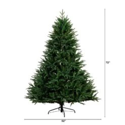 6 Ft. Pre-Lit Edmonton Fir Light Show Memory Shape Artificial Christmas Tree With Instant Connect Technology -Christmas Gift Shop nearly natural pre lit christmas trees t4785 c3 1000