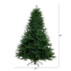 7 Ft. Pre-Lit Edmonton Fir Light Show Memory Shape Artificial Christmas Tree With Instant Connect Technology -Christmas Gift Shop nearly natural pre lit christmas trees t4786 c3 1000