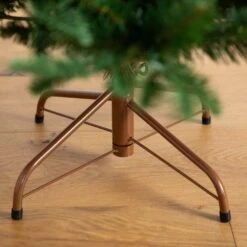 6 Ft. Pre-Lit Artificial Idaho Mixed Fir Christmas Tree With 130 Warm White LED Lights -Christmas Gift Shop nearly natural pre lit christmas trees t4791 44 1000