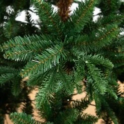 6 Ft. Pre-Lit Artificial Idaho Mixed Fir Christmas Tree With 130 Warm White LED Lights -Christmas Gift Shop nearly natural pre lit christmas trees t4791 4f 1000