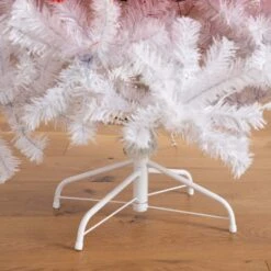 5 Ft. Pre-Lit Holiday Red Santa's Hat Artificial Christmas Tree With 300 LED Lights And 720 Tips -Christmas Gift Shop nearly natural pre lit christmas trees t4794 1d 1000