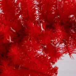 5 Ft. Pre-Lit Holiday Red Santa's Hat Artificial Christmas Tree With 300 LED Lights And 720 Tips -Christmas Gift Shop nearly natural pre lit christmas trees t4794 fa 1000