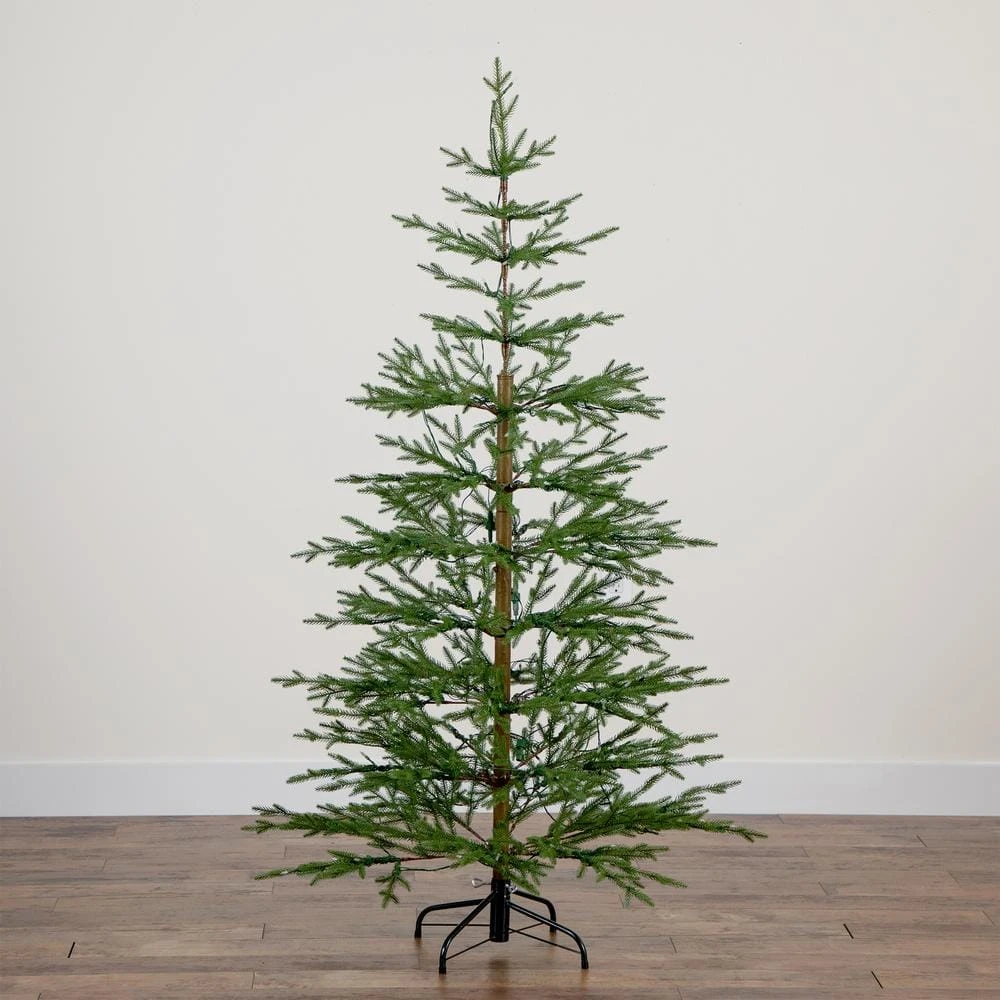 6 Ft. Pre-Lit Faux Natural Fresh Cut Fir Xmas Tree W/Instant Connect Technology & 230 Color Changing LED Dewdrop Lights 5 6 Ft. Pre-Lit Faux Natural Fresh Cut Fir Xmas Tree W/Instant Connect Technology & 230 Color Changing LED Dewdrop Lights - Image 3