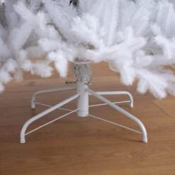 7 Ft. Pre-Lit Artificial White California Spruce Christmas Tree With 440 Color Changing LED Lights 24 7 Ft. Pre-Lit Artificial White California Spruce Christmas Tree With 440 Color Changing LED Lights -Christmas Gift Shop nearly natural pre lit christmas trees t4802 44 1000