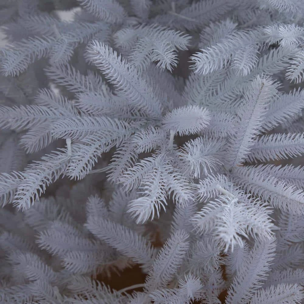 7 Ft. Pre-Lit Artificial White California Spruce Christmas Tree With 440 Color Changing LED Lights 10 7 Ft. Pre-Lit Artificial White California Spruce Christmas Tree With 440 Color Changing LED Lights - Image 8