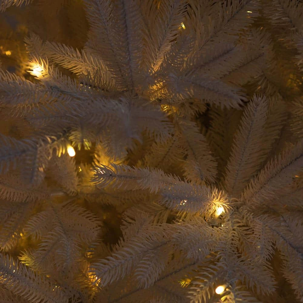 7 Ft. Pre-Lit Artificial White California Spruce Christmas Tree With 440 Color Changing LED Lights 5 7 Ft. Pre-Lit Artificial White California Spruce Christmas Tree With 440 Color Changing LED Lights - Image 3