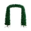 8 Ft. Pre-Lit Holiday Green Pine Archway Artificial Christmas Tree With 650 Multi-function Warm White LED Lights