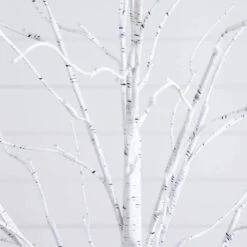 4 Ft. 6 Ft. 8 Ft. Pre-Lit Artificial White Birch Trees With LED Lights - (Set Of 3) 26 4 Ft. 6 Ft. 8 Ft. Pre-Lit Artificial White Birch Trees With LED Lights - (Set Of 3) -Christmas Gift Shop nearly natural pre lit christmas trees t5101 76 1000