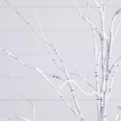 4 Ft. 6 Ft. 8 Ft. Pre-Lit Artificial White Birch Trees With LED Lights - (Set Of 3) 25 4 Ft. 6 Ft. 8 Ft. Pre-Lit Artificial White Birch Trees With LED Lights - (Set Of 3) -Christmas Gift Shop nearly natural pre lit christmas trees t5101 fa 1000