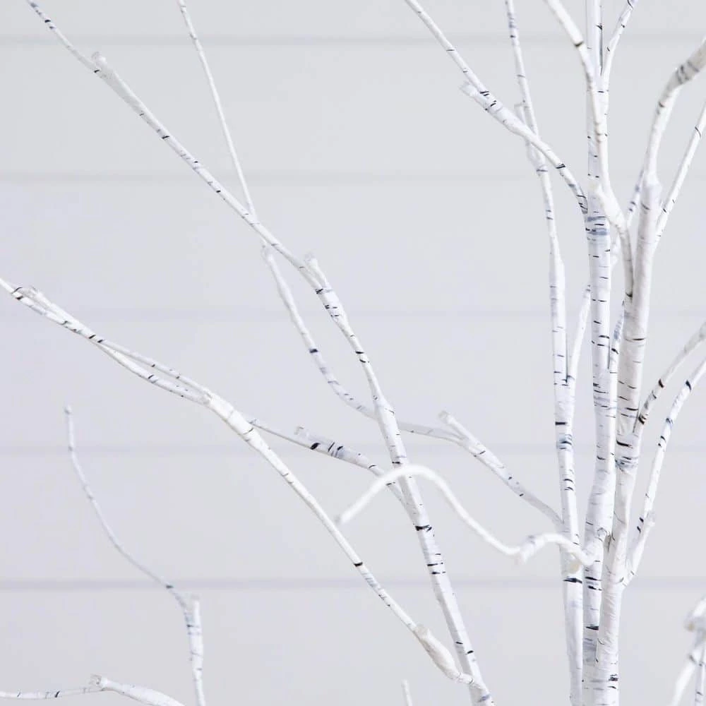 4 Ft. 6 Ft. 8 Ft. Pre-Lit Artificial White Birch Trees With LED Lights - (Set Of 3) 13 4 Ft. 6 Ft. 8 Ft. Pre-Lit Artificial White Birch Trees With LED Lights - (Set Of 3) - Image 11
