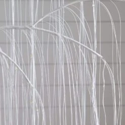 7 Ft. Pre-Lit Artificial White Willow Tree With 400-Cool White LED Light -Christmas Gift Shop nearly natural pre lit christmas trees t5207 66 1000