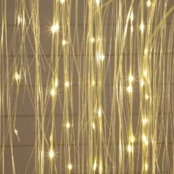 7 Ft. Pre-Lit Artificial White Willow Tree With 400-Cool White LED Light -Christmas Gift Shop nearly natural pre lit christmas trees t5207 76 1000