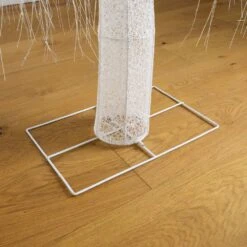 7 Ft. Pre-Lit Artificial White Willow Tree With 400-Cool White LED Light -Christmas Gift Shop nearly natural pre lit christmas trees t5207 d4 1000