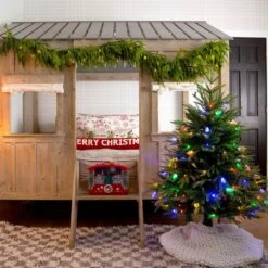 4 Ft. Pre-Lit Artificial Luxembourg Pine Christmas Tree With 120-Multicolored Traditional Bulb LED Lights 14 4 Ft. Pre-Lit Artificial Luxembourg Pine Christmas Tree With 120-Multicolored Traditional Bulb LED Lights -Christmas Gift Shop nearly natural pre lit christmas trees t5245 e1 1000