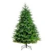 6 Ft. Pre-Lit Artificial Luxembourg Pine Christmas Tree With 250-Multicolored Traditional Bulb LED Lights -Christmas Gift Shop nearly natural pre lit christmas trees t5246 64 1000