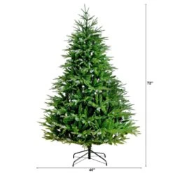 6 Ft. Pre-Lit Artificial Luxembourg Pine Christmas Tree With 250-Multicolored Traditional Bulb LED Lights 23 6 Ft. Pre-Lit Artificial Luxembourg Pine Christmas Tree With 250-Multicolored Traditional Bulb LED Lights -Christmas Gift Shop nearly natural pre lit christmas trees t5246 c3 1000