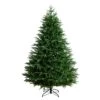 7 Ft. Pre-Lit Artificial Luxembourg Pine Christmas Tree With 340-Multicolored Traditional Bulb LED Lights -Christmas Gift Shop nearly natural pre lit christmas trees t5247 64 1000