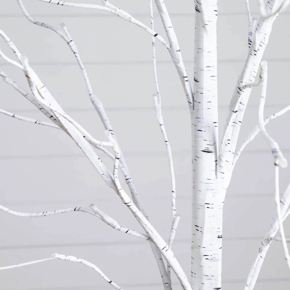 4 Ft. 5 Ft. 6 Ft. Pre-Lit Artificial White Birch Trees - (Set Of 3) 12 4 Ft. 5 Ft. 6 Ft. Pre-Lit Artificial White Birch Trees - (Set Of 3) - Image 10
