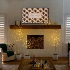 4 Ft. 5 Ft. 6 Ft. Pre-Lit Artificial White Birch Trees - (Set Of 3) 29 4 Ft. 5 Ft. 6 Ft. Pre-Lit Artificial White Birch Trees - (Set Of 3) -Christmas Gift Shop nearly natural pre lit christmas trees t5354 31 1000