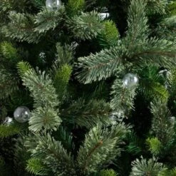 7.5 Ft. Artificial Christmas Tree With 450-Warm White Clear Globe Bulbs And LED Lights 20 7.5 Ft. Artificial Christmas Tree With 450-Warm White Clear Globe Bulbs And LED Lights -Christmas Gift Shop nearly natural pre lit christmas trees t5379 44 1000