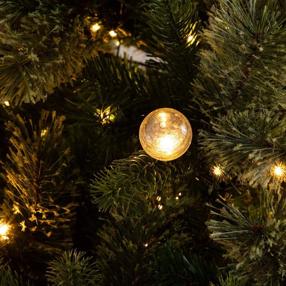 7.5 Ft. Artificial Christmas Tree With 450-Warm White Clear Globe Bulbs And LED Lights 11 7.5 Ft. Artificial Christmas Tree With 450-Warm White Clear Globe Bulbs And LED Lights - Image 9