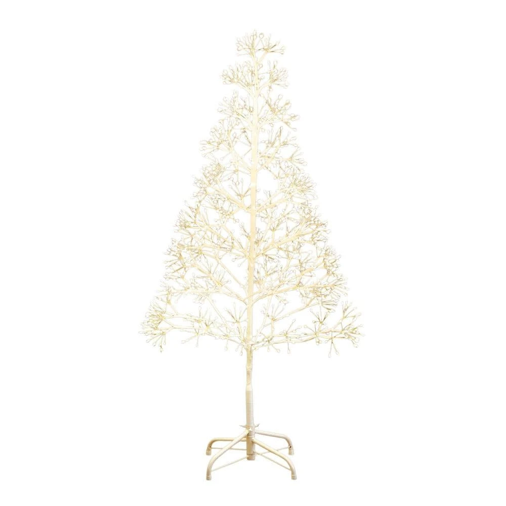 4 Ft. Pre-Lit Artificial White Starburst Tree With 800-Fairy Warm White LED Lights 3 4 Ft. Pre-Lit Artificial White Starburst Tree With 800-Fairy Warm White LED Lights
