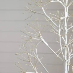 6 Ft. Pre-Lit White Starburst Artificial Christmas Tree With 1680-Fairy Warm White LED Lights -Christmas Gift Shop nearly natural pre lit christmas trees t5412 4f 1000