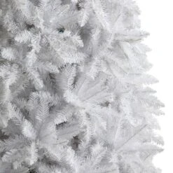 12 Ft. Slim White Artificial Christmas Tree With 3235 Bendable Branches -Christmas Gift Shop nearly natural unlit christmas trees t4503 4f 1000