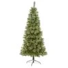 7 Ft. Wisconsin Slim Snow Tip Pine Artificial Christmas Tree With 652 Bendable Branches