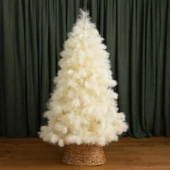 6 Ft. Unlit White Pampas Grass Artificial Christmas Tree 22 6 Ft. Unlit White Pampas Grass Artificial Christmas Tree -Christmas Gift Shop nearly natural unlit christmas trees t4784 44 1000