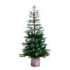 5 Ft. Artificial Woodland Fir Christmas Tree In Decorative Planter -Christmas Gift Shop nearly natural unlit christmas trees t4796 64 1000
