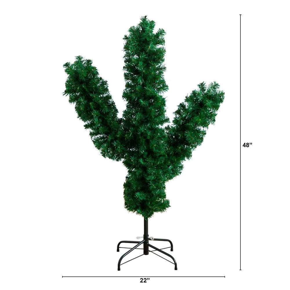 4 Ft. Artificial Cactus Christmas Tree 4 4 Ft. Artificial Cactus Christmas Tree - Image 2