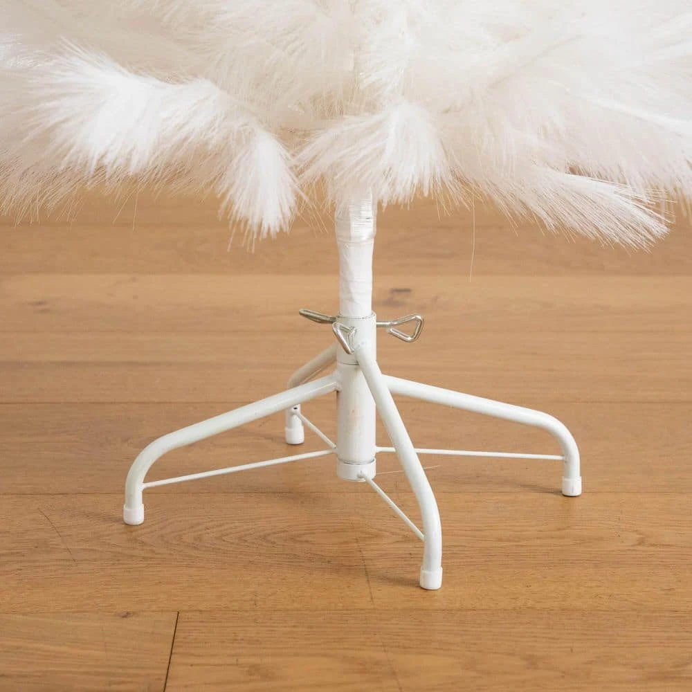 4 Ft. Artificial White Pampas Grass Christmas Tree 6 4 Ft. Artificial White Pampas Grass Christmas Tree - Image 4