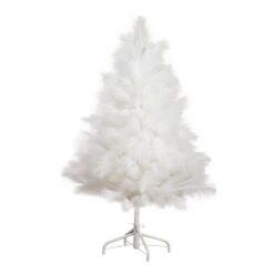 4 Ft. Artificial White Pampas Grass Christmas Tree